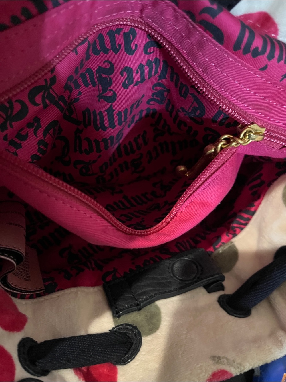 Juicy couture vintage y2k large velour daydreamer purse - Picture 12 of 12